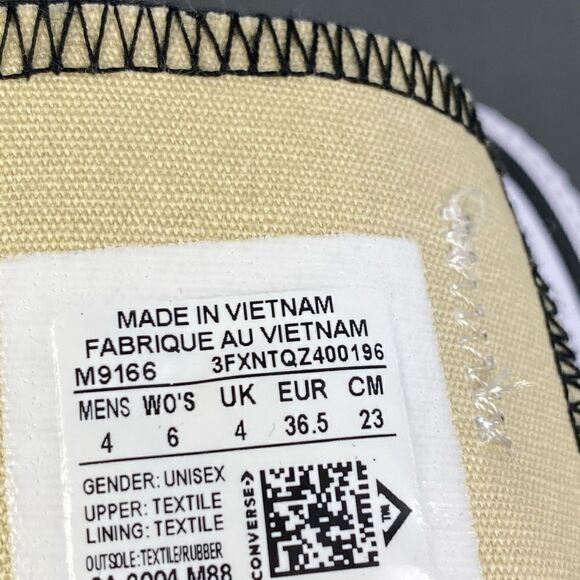 Black and white Converse chuck Taylor allstar sneaker shoes womens size 6 - Picture 9 of 9